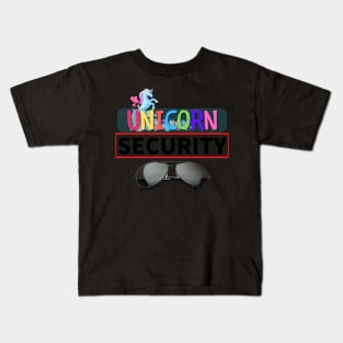 Cute Little Unicorn Security Kids T-Shirt